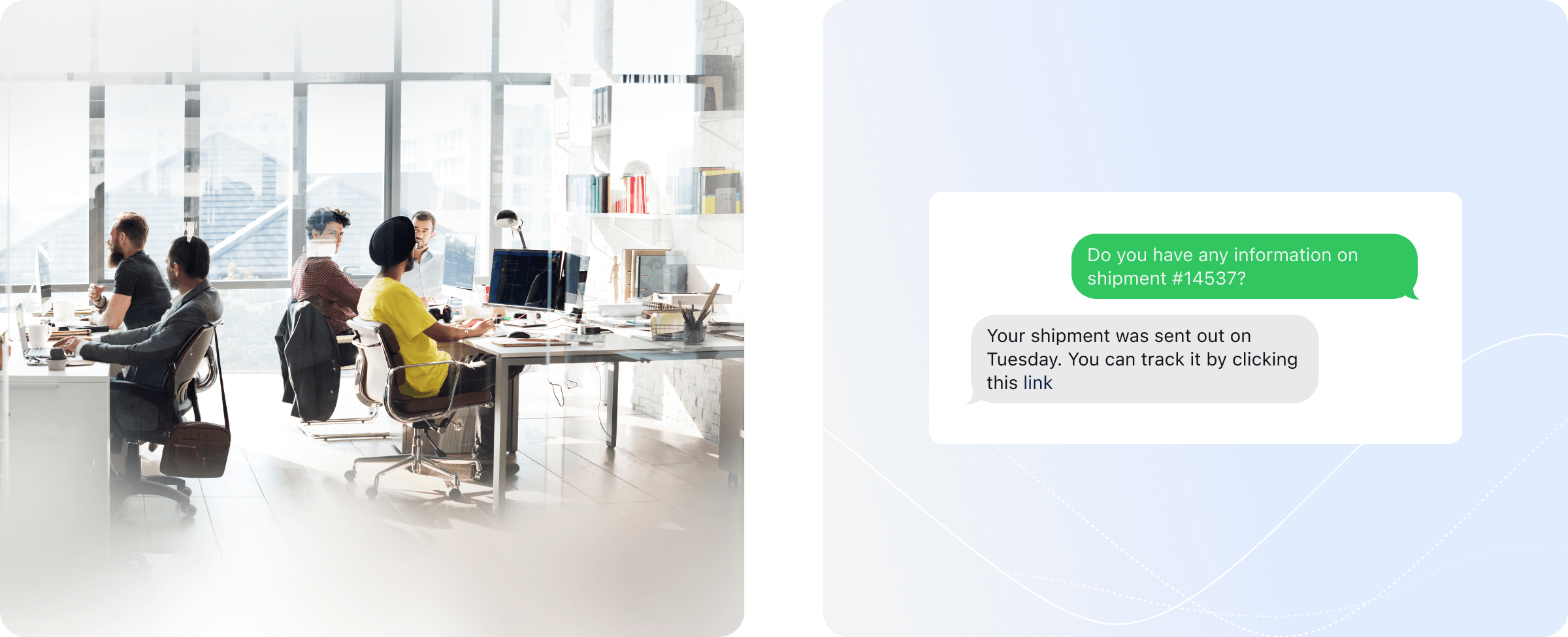 Two- Way Chatbots In Action Of A An Office Setting