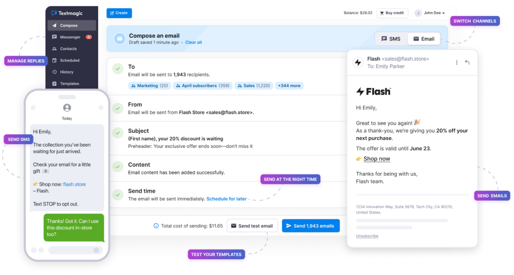 Text Magic Platform 